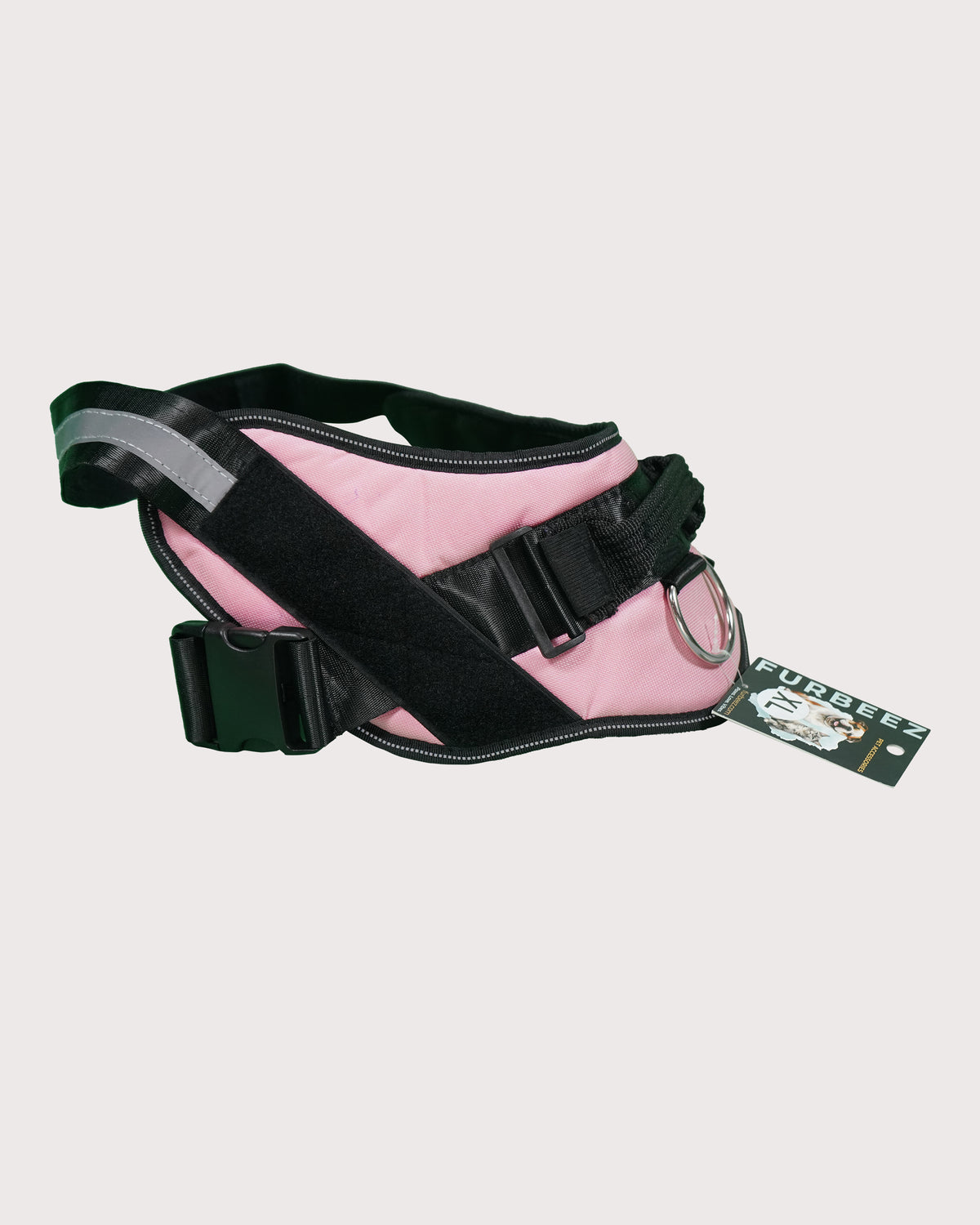 Furbeez Pet Accessories : Dog Harness Pink/XL