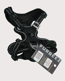 Furbeez Pet Accessories : Dog Harness Black/Xs