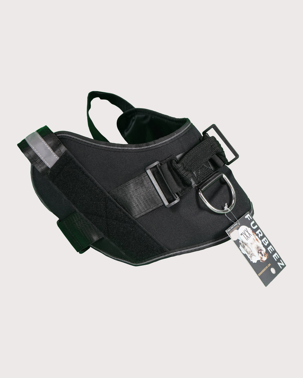 Furbeez Pet Accessories : Dog Harness Black/XXL