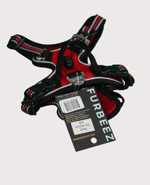 Furbeez Pet Accessories : Dog Harness Red/XS