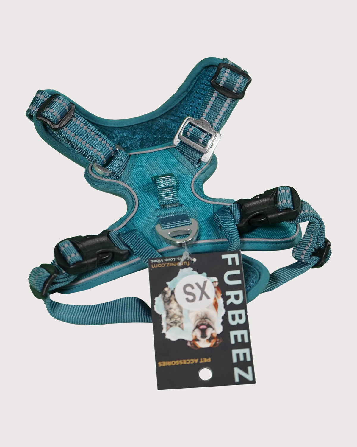 Furbeez Pet Accessories : Dog Harness Blue/Xs