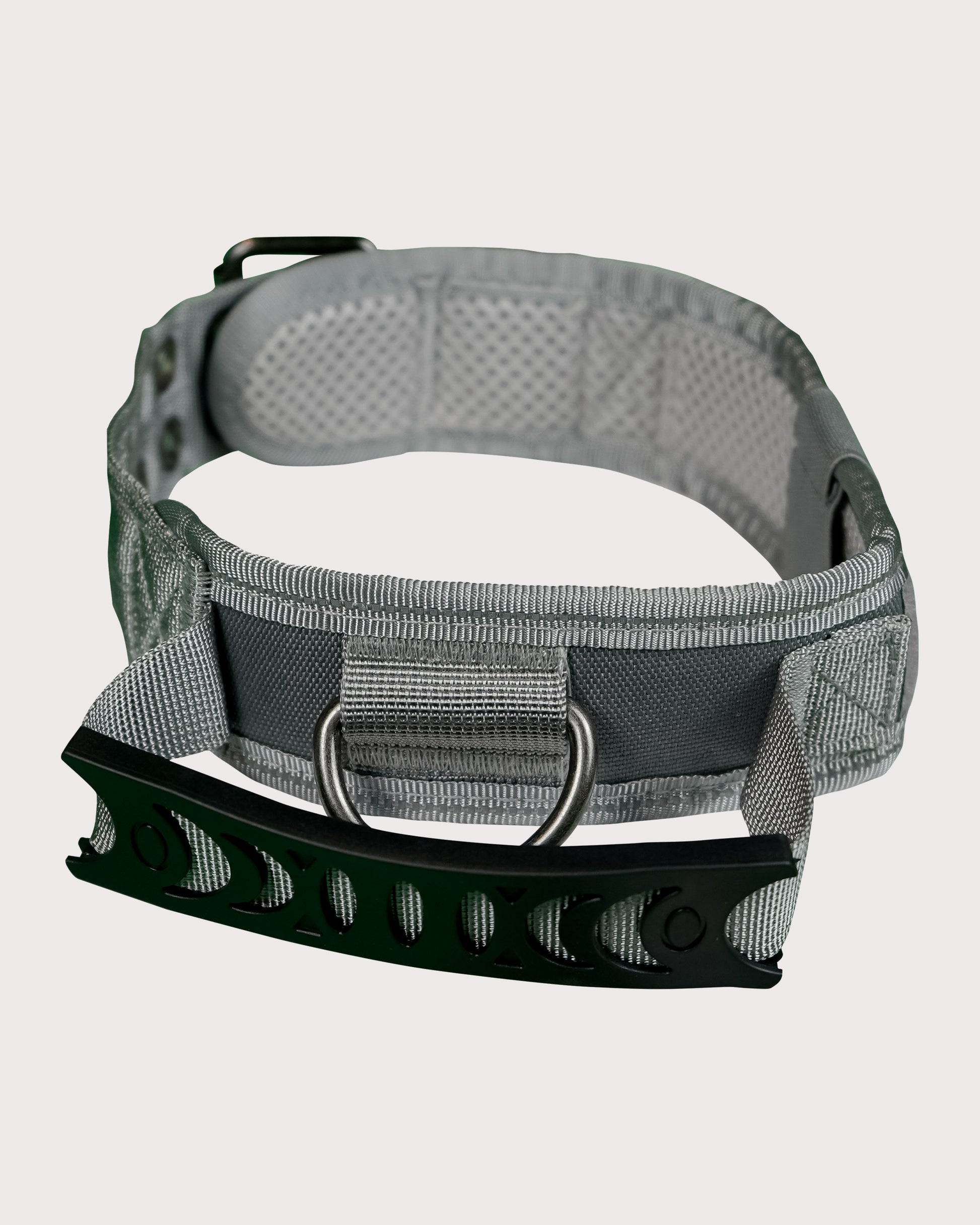 Furbeez Pet Accessories : Gray Tactical Dog Collar Large