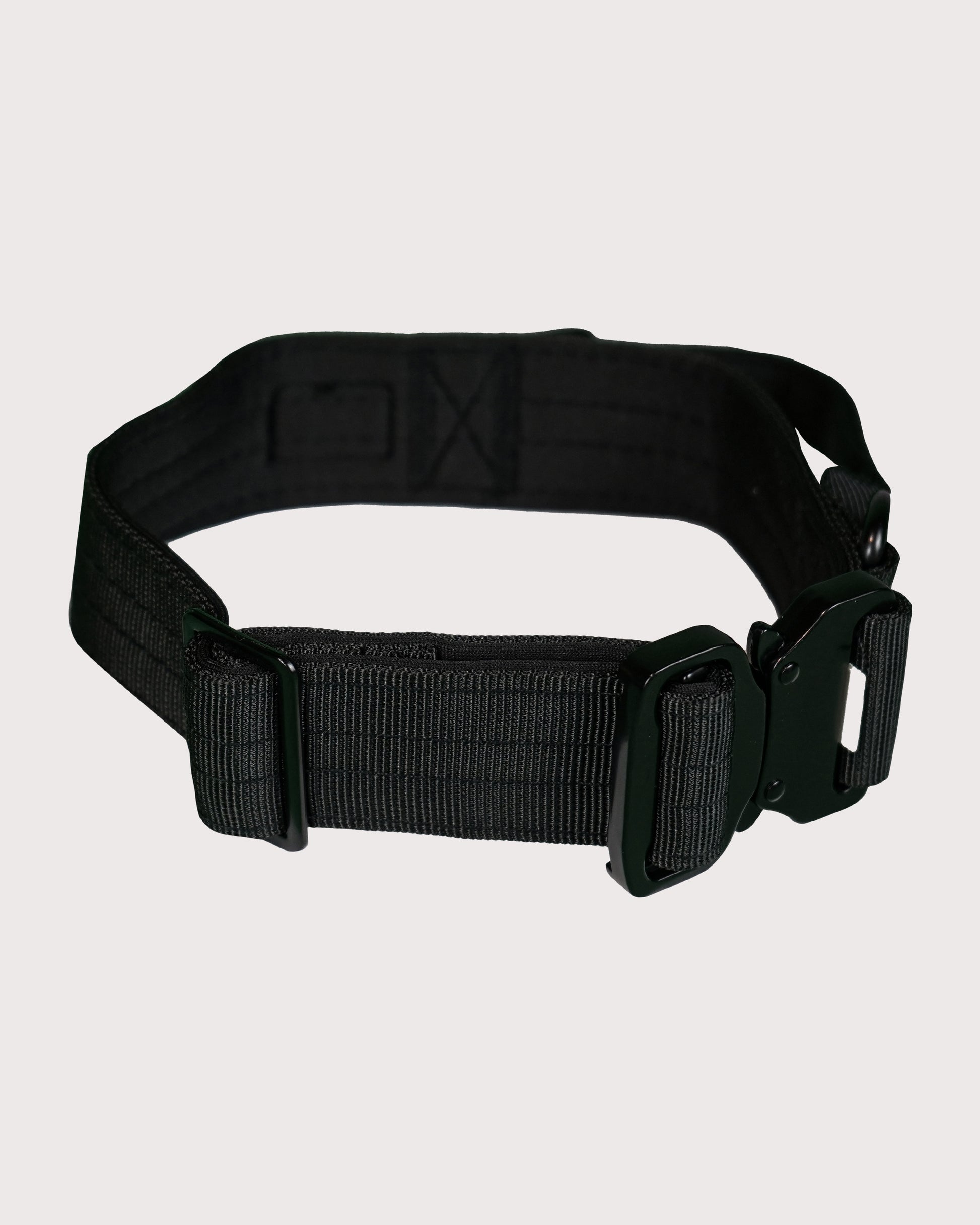 Furbeez Pet Accessories : Black Tactical Dog Collar Medium
