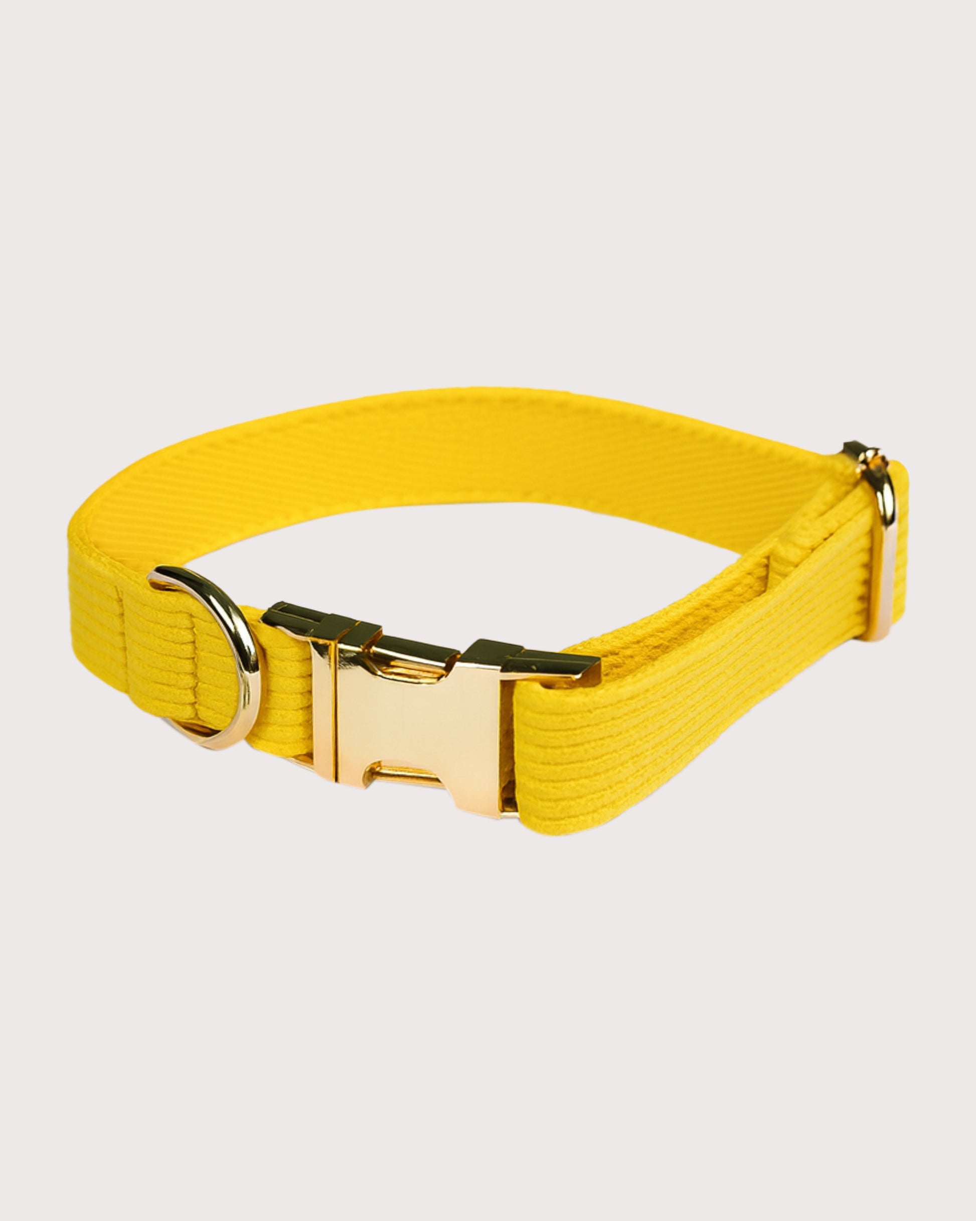 Furbeez Pet Accessories : Yellow Dog Collar Small