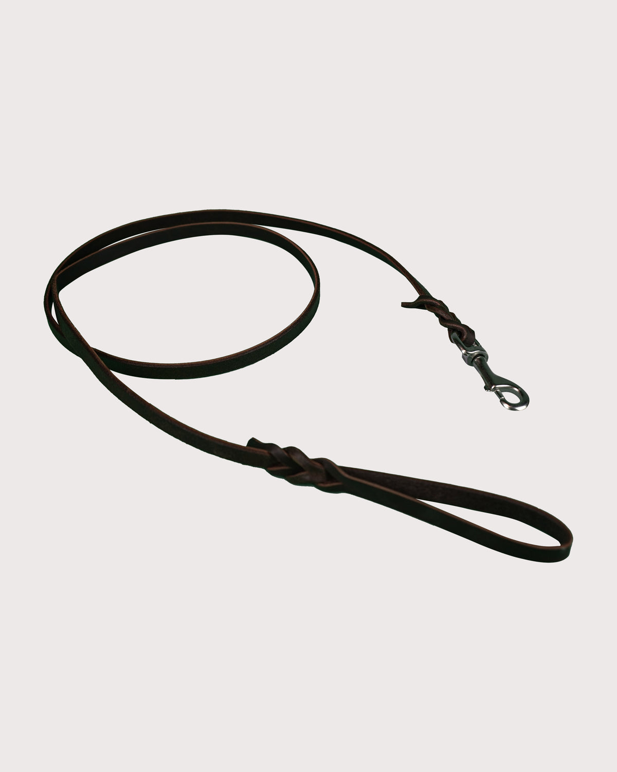 Furbeez Pet Accessories : Braided Leather Dog Leash Brown/Small 0.4*1.2*160 cm