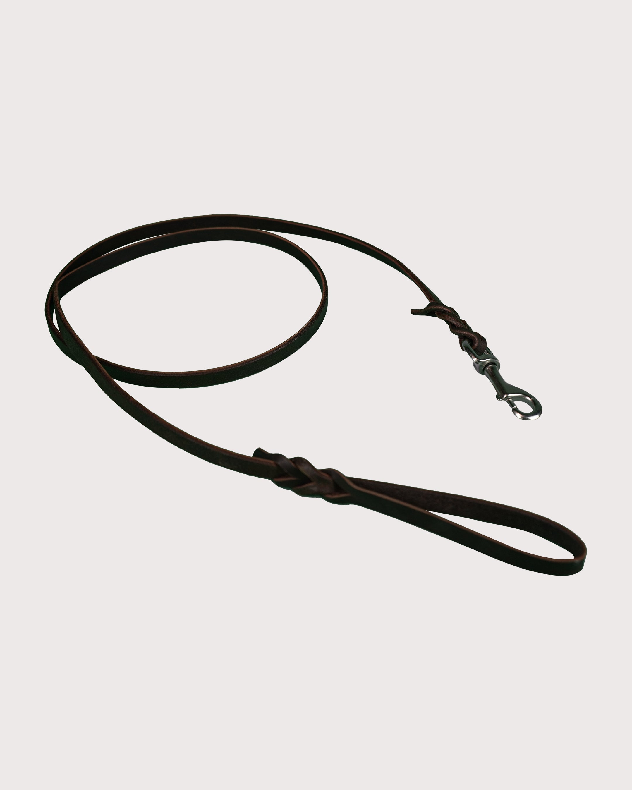 Furbeez Pet Accessories : Braided Leather Dog Leash Brown/Small 0.4*1.2*160 cm