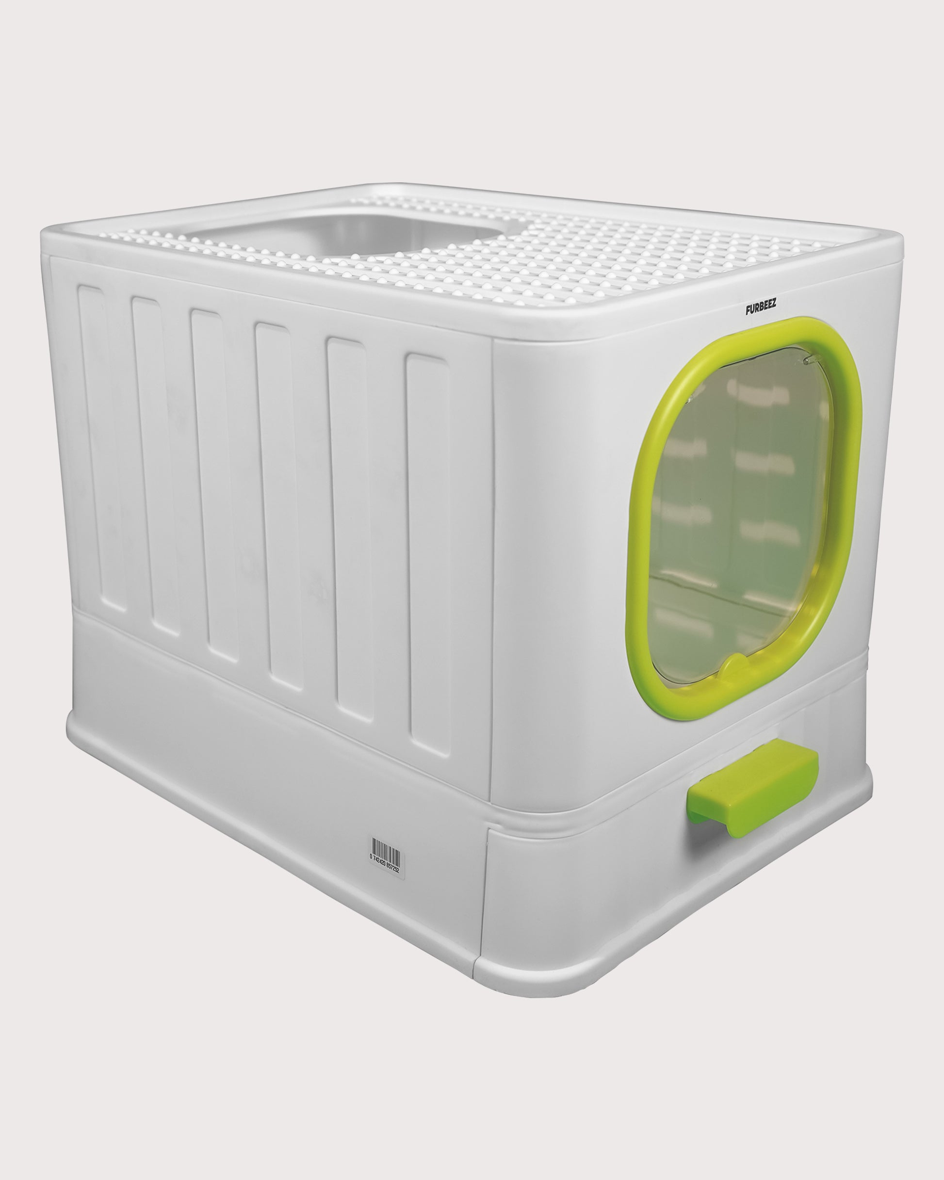 Furbeez Pet Accessories : Cat Litter Box Lid, Drawer Type Yellow