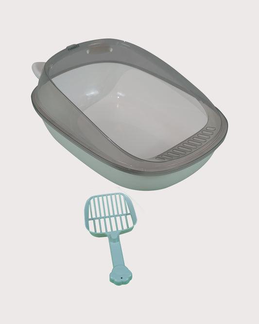 Furbeez Pet Accessories : Cat Litter Box Cream L