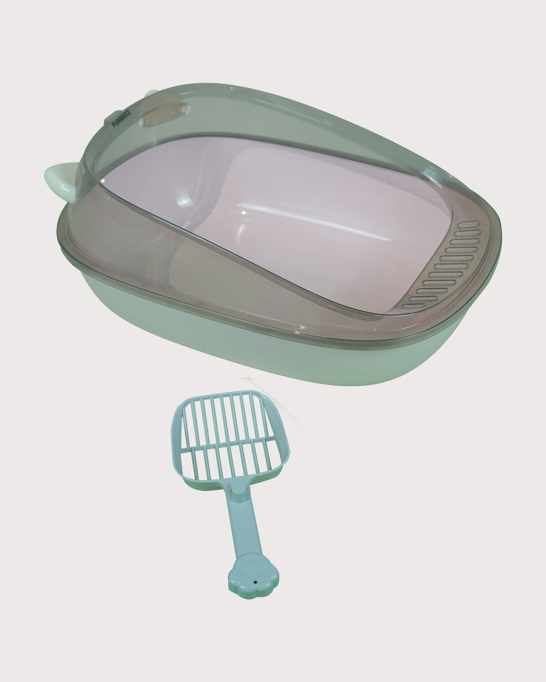 Furbeez Pet Accessories : Cat Litter Box Pink L