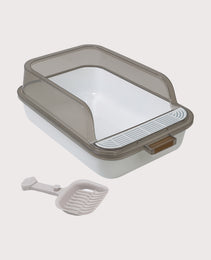 Furbeez Pet Accessories : Cat Litter Box Blue M