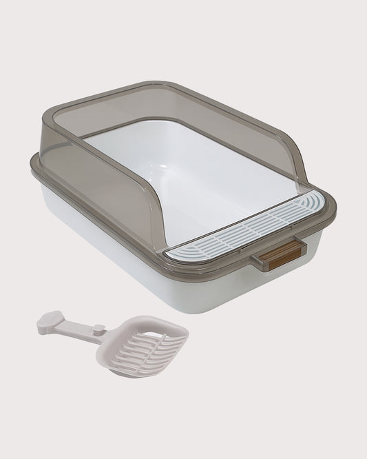 Furbeez Pet Accessories : Cat Litter Box Blue M