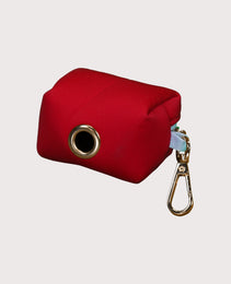 Furbeez Pet Accessories : Dog Collar & Leash waterproof set Red/Medium