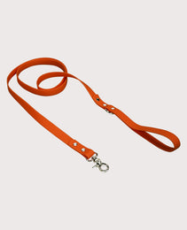 Furbeez Pet Accessories : Dog Collar & Leash waterproof set Orange Small