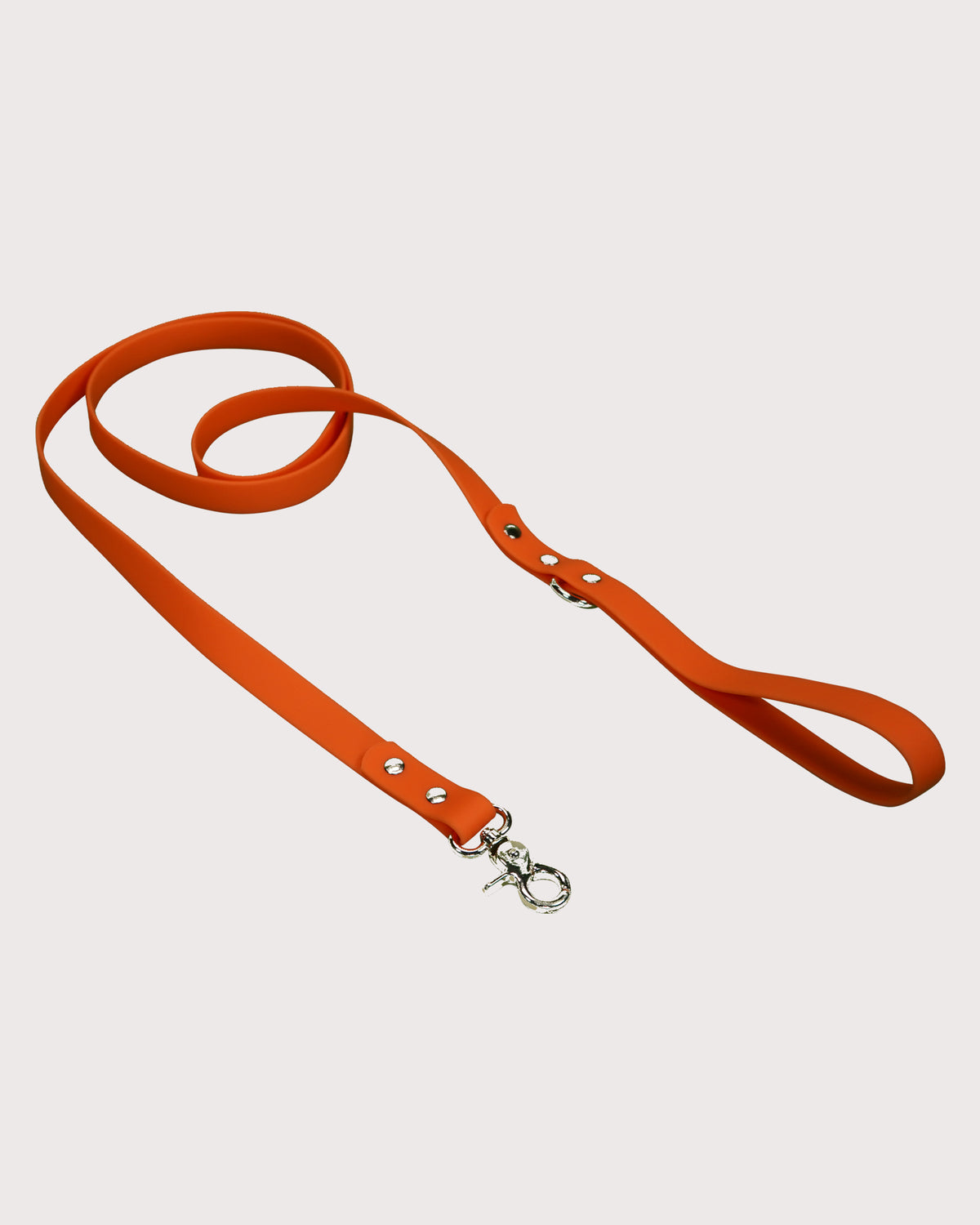 Furbeez Pet Accessories : Dog Collar & Leash waterproof set Orange Small