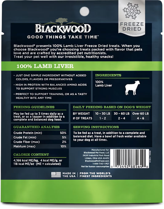Blackwood Lamb Liver dog treats 85 GM