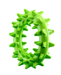 Furbeez Dog Toy : Green Teeth cleaning ring Furbeez