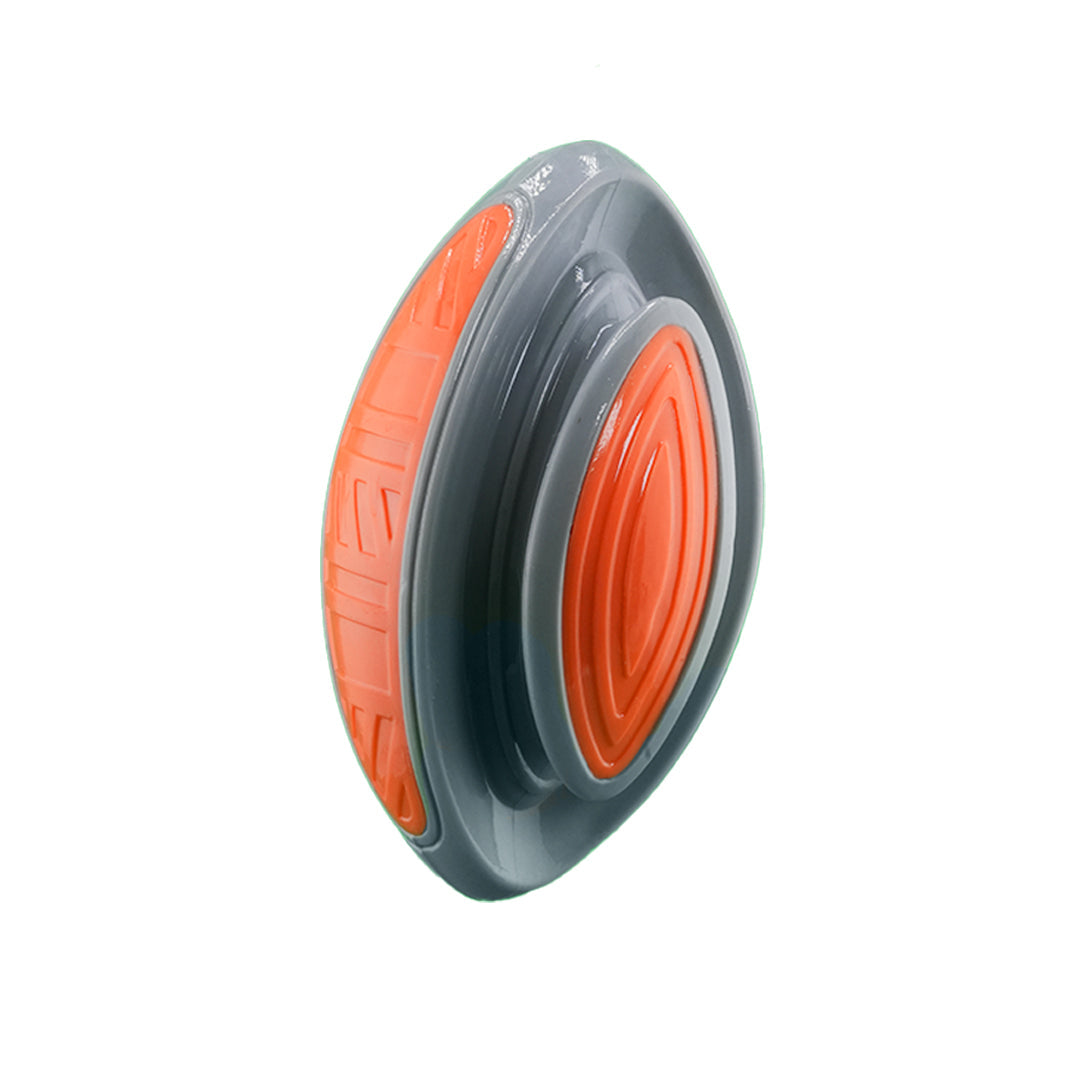 Furbeez Dog Toy : Gray/Orange American football Furbeez