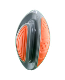 Furbeez Dog Toy : Gray/Orange American football Furbeez