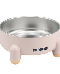 Furbeez Pet Accessories : SS Pet Water/Food Bowl Pink Furbeez