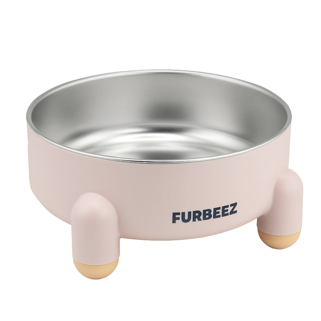 Furbeez Pet Accessories : SS Pet Water/Food Bowl Pink Furbeez