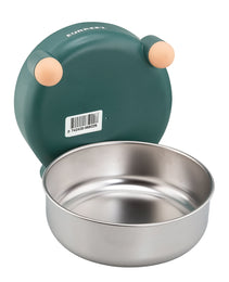 Furbeez Pet Accessories : SS Pet Water/Food Bowl Green Furbeez
