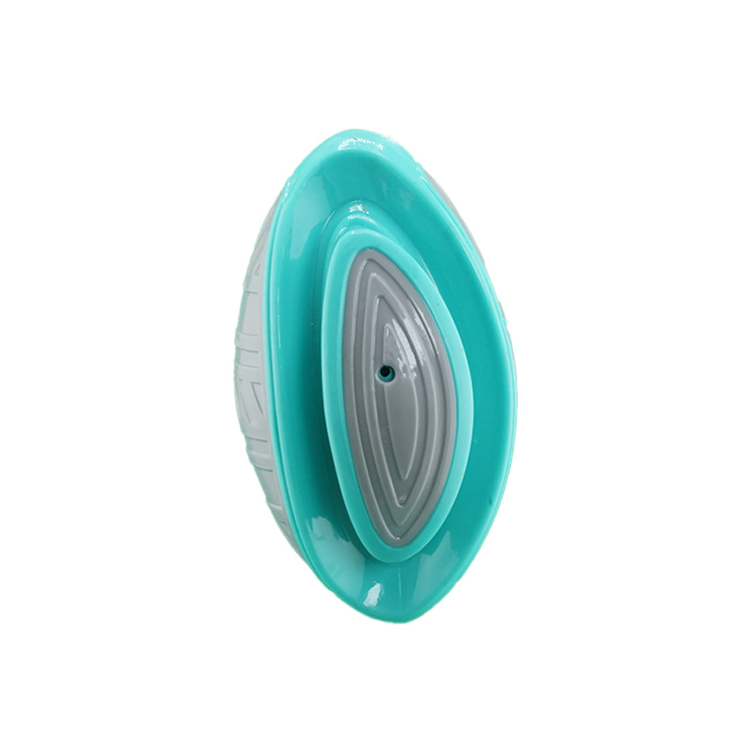 Furbeez Dog Toy : Green/Gray American football Furbeez