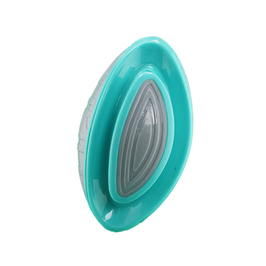 Furbeez Dog Toy : Green/Gray American football Furbeez