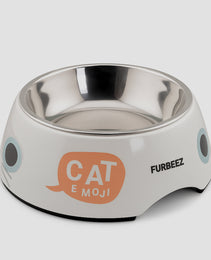 Furbeez Pet Accessories : Pet Water/Food Bowl Gray/Large Furbeez