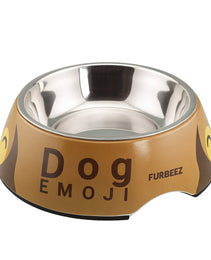 Furbeez Pet Accessories : Pet Water/Food Bowl White/XL Furbeez