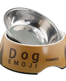 Furbeez Pet Accessories : Pet Water/Food Bowl White/XL Furbeez