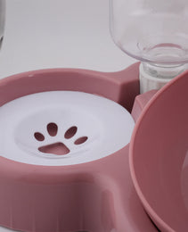 Furbeez Pet Accessories : PetDuo Set Water/Food Bowl Pink Furbeez