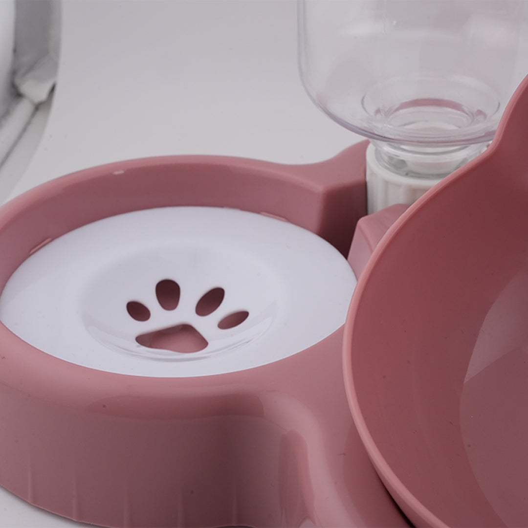 Furbeez Pet Accessories : PetDuo Set Water/Food Bowl Pink Furbeez