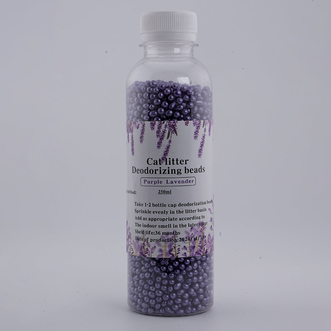 Furbeez Pet Accessories : Cat Litter Deodorizing Beads Purple Lavender Furbeez