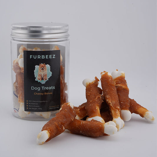 Furbeez Dog Treats : Cheezy Bones Furbeez