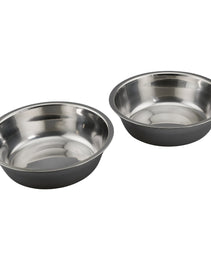 Furbeez Pet Accessories : Dual Pet Bowl /Pink Furbeez