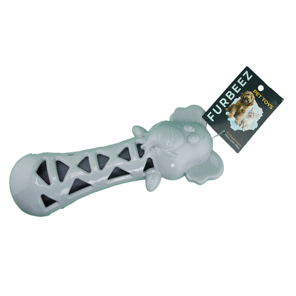 Furbeez Dog Toy : Gray Elephant toy Furbeez