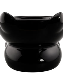 Furbeez Pet Accessories : Ceramic Pet Water/Food Bowl Black