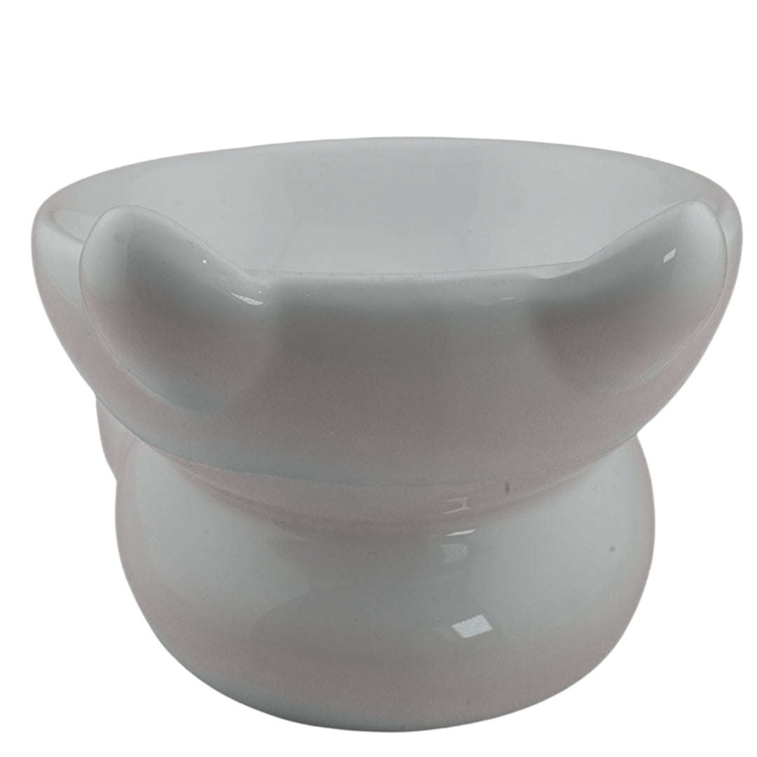 Furbeez Pet Accessories : Ceramic Pet Water/Food Bowl White