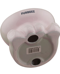 Furbeez Pet Accessories : Ceramic Pet Water/Food Bowl Pink