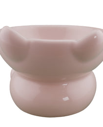 Furbeez Pet Accessories : Ceramic Pet Water/Food Bowl Pink
