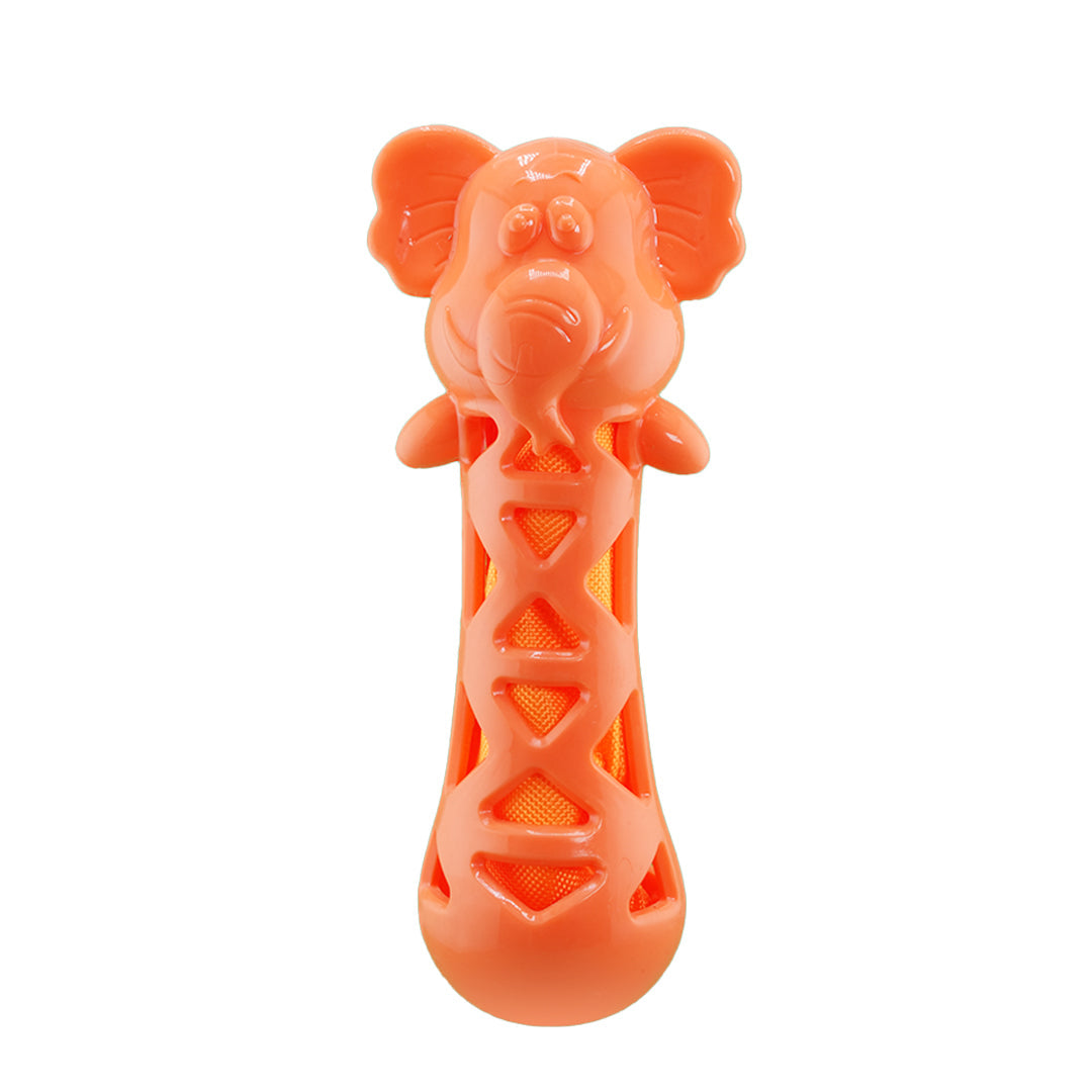 Furbeez Dog Toy : Orange Elephant toy Furbeez