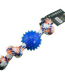 Furbeez Dog Toy : Blue Teeth rope toy