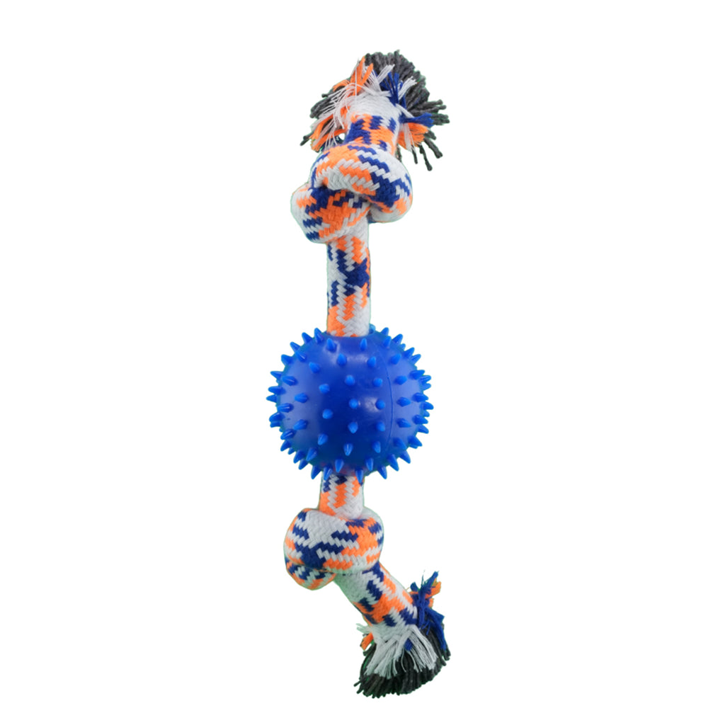 Furbeez Dog Toy : Blue Teeth rope toy