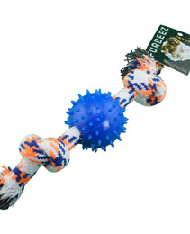 Furbeez Dog Toy : Blue Teeth rope toy