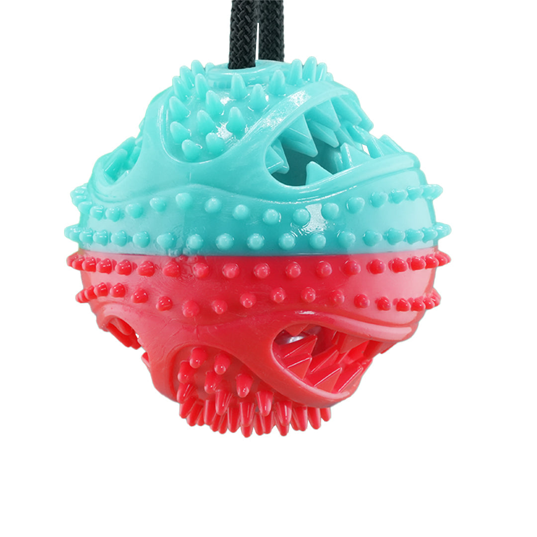 Furbeez Dog Toy : Red/Green two way snuffle tag Furbeez