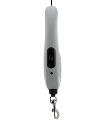 Furbeez Pet Accessories : Retractable leash Gray/White Medium