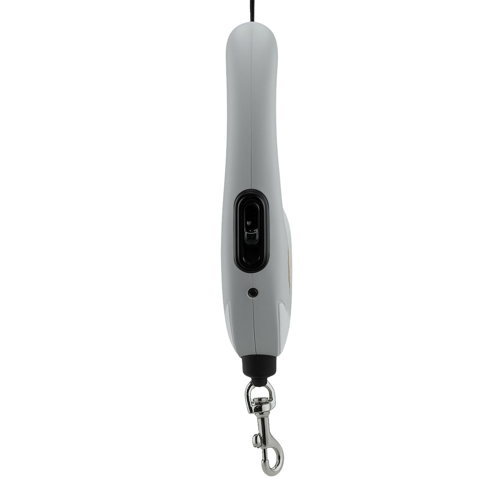 Furbeez Pet Accessories : Retractable leash Gray/White Medium