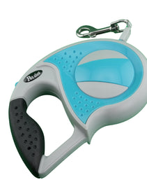 Furbeez Pet Accessories : Retractable leash White/Black medium