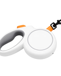 Furbeez Pet Accessories : Retractable leash White/Gray Small