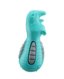 Furbeez Dog Toy : Green/Gray Rhino Furbeez